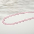 Бусины на нити рондель "Циркон", 3*2мм, цвет розовый, 38см - фото 10057719