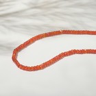 Бусины на нити рондель "Циркон", 3*2мм, цвет оранжевый, 38см - фото 10057729