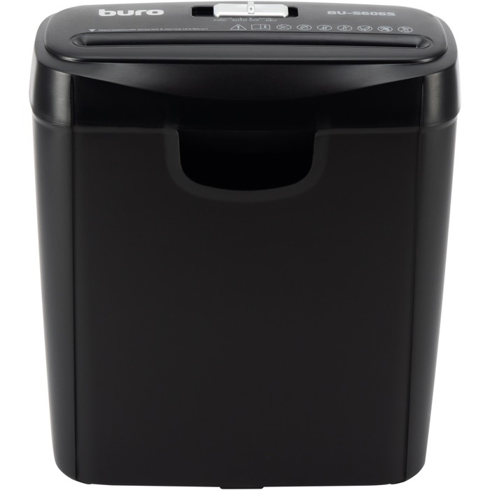 Шредер Buro Home BU-S606S, фрагменты 5 мм, 6 листов, уничтожение бумаги и пластиковых карт, корзина 11 л - Фото 1