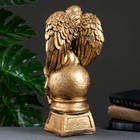 Фигура "Ангел девушка с птицей" бронза 19х19х43см - Фото 3