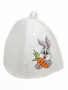 Шапка для бани и сауны «Заяц», полиэфир 70%, шерсть 30%, детская, «Добропаровъ» - Фото 4