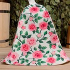 Шапка для бани и сауны «Розочки», полиэфир 70%, шерсть 30%, «Добропаровъ» - Фото 4