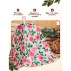 Шапка для бани и сауны «Розочки», полиэфир 70%, шерсть 30%, «Добропаровъ» - Фото 2