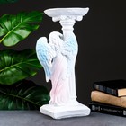 Фигура "Ангел девушка у колонны" цветной 18х21х43 см, - Фото 3