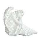 Фигура "Ангел девушка сидя" большая, белый 28х45х37см - Фото 5