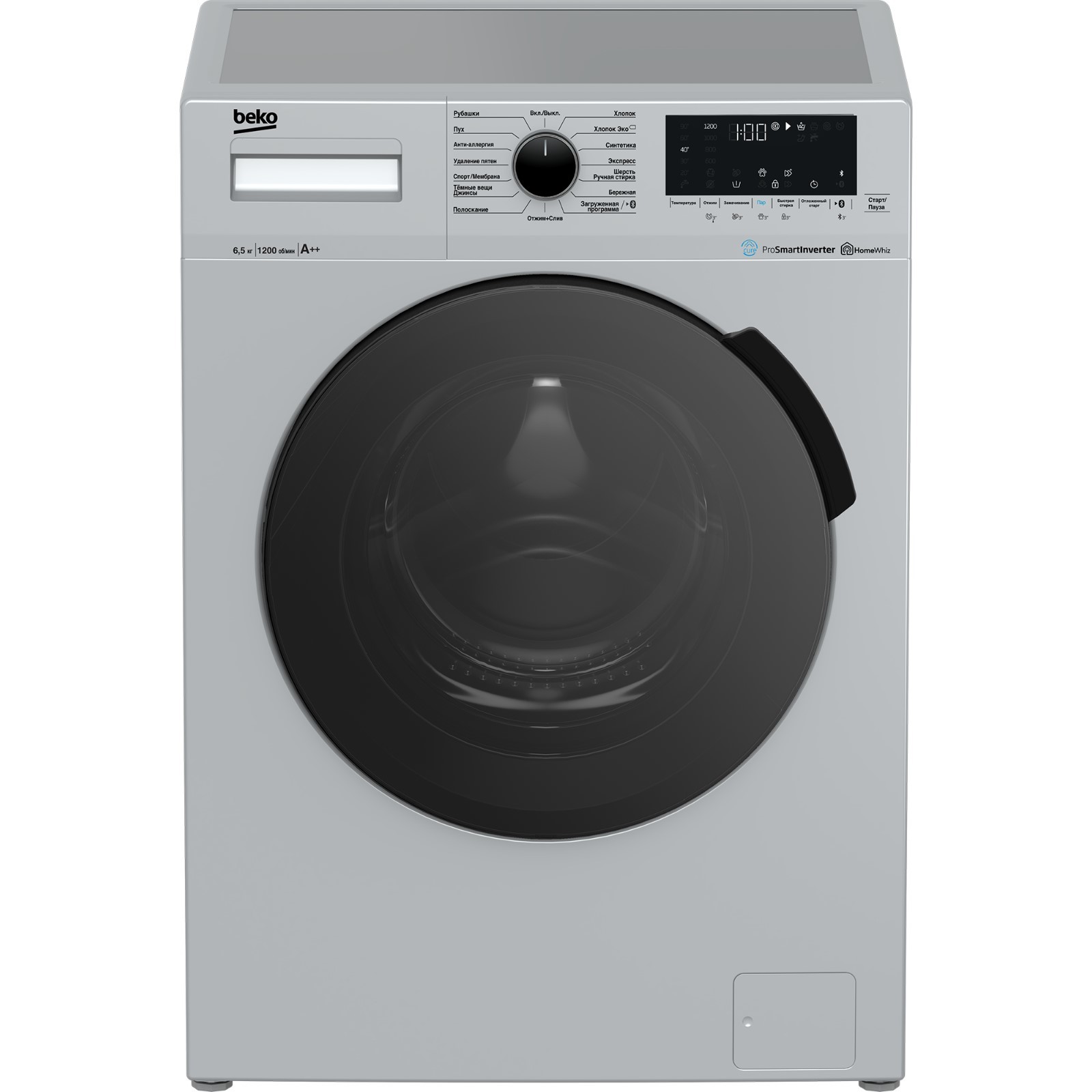 Стиральная машина Beko WSPE 6H616S, класс А, 1200 об/мин, 6.5 кг,  серо/черная (7343629) - Купить по цене от 27 990.00 руб. | Интернет магазин  SIMA-LAND.RU