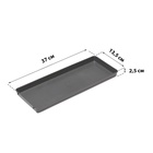 Поддон для рассады, 37×13.5×2.5 см, пластик, серый - Фото 6