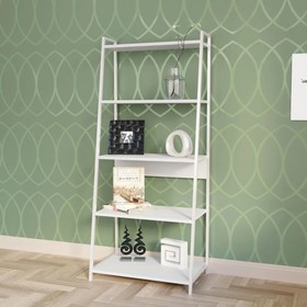 

Стеллаж Вальтер 6-4 600х370х1385 Белый /ножки Белый Глянец