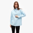Рубашка женская MINAKU: Classic цвет голубой, размер 52 - Фото 4