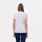 Футболка женская Basic line цвет белый, р-р 52 - фото 805090098