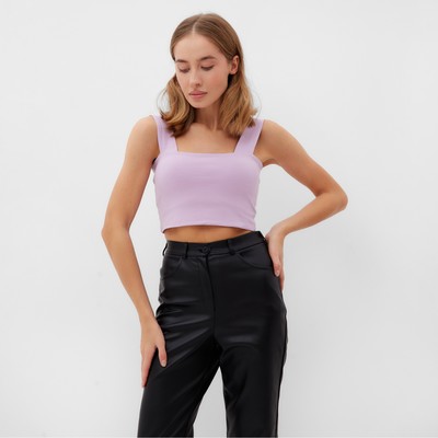 Топ женский MINAKU: Basic line, лавандовый, размер 44