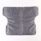 Муфта на коляску для рук флисовая, на кнопках, серая - Фото 4