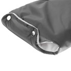 Муфта на коляску для рук флисовая, на кнопках, серая - Фото 7