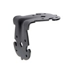 Уголок крепежный фигурный, 70х70х60х2,1 усиленный, цвет черный (комплект 100 шт) - фото 24244006