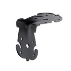 Уголок крепежный фигурный, 70х70х60х2,1 усиленный, цвет черный (комплект 100 шт) - фото 24244007