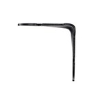 Уголок крепежный фигурный, 70х70х60х2,1 усиленный, цвет черный (комплект 100 шт) - фото 24244008