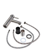 УЦЕНКА Смеситель для раковины ZEIN ZS 20103, картридж керамика 35 мм, нержавеющая сталь - Фото 4