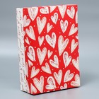 Коробка подарочная складная, упаковка, «Сердца», 30 х 20 х 9 см - Фото 2