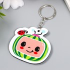 Брелок ПВХ "Арбузик-телевизор с божьей коровкой" 6х6 см (комплект 12 шт) - фото 21866266