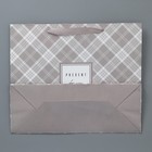 Пакет подарочный крафтовый с пластиковым окном, упаковка, «Мужской», 31 х 26 х 10 см - фото 6730185