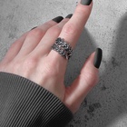 Кольцо «Сколопендра», цвет чернёное серебро, безразмерное - Фото 2