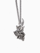 Кулон «Маска Они», 70 см, цвет чернёное серебро 9218059