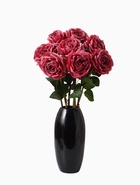 Цветы искусственные «Роза эстетик», 10×49 см, пепельно-розовые - фото 57967186