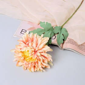 Цветы искусственные «Хризантема садовая галант», 14×57 см, жёлтые