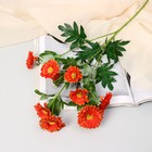 Цветы искусственные "Пижма девичья" 6х65 см, ярко-оранжевый - фото 321641872