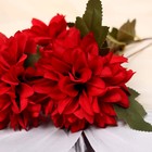 Цветы искусственные "Георгин садовый" 9х60 см, красный - Фото 2