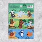 Наклейки детские бумажные «Животный мир» , 11 х 15.5 см - фото 319117969