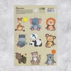 Наклейки детские бумажные «Животные» , 11 х 15.5 см - фото 319117990
