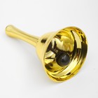 Колокольчик настольный, 13.5 x 7.5 см, золото - Фото 2