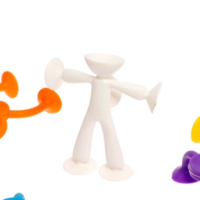 Мягкий конструктор детский «Забавные присоски», 15 деталей