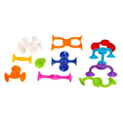 Мягкий конструктор детский «Забавные присоски», 36 деталей