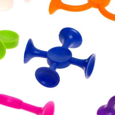 Мягкий конструктор детский «Забавные присоски», 36 деталей