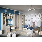 Полка навесная «Акварель», 1300×330×422 мм, цвет капучино/дуб сонома 9343483