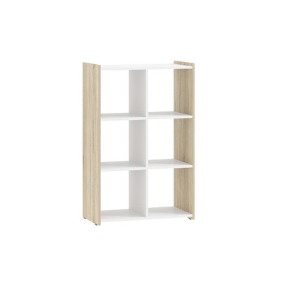 Стеллаж «Симпл», 684×350×1058 мм, цвет белый/дуб сонома