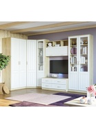 Шкаф – пенал «Оливия», левый, 452×384×2198 мм, цвет белое дерево/дуб сонома  (артикул 9343432)  большой выбор товаров оптом и в розницу по низким ценам с доставкой