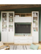 Шкаф – пенал «Оливия», правый, 452×384×2198 мм, цвет белое дерево/дуб сонома  (артикул 9343433)  большой выбор товаров оптом и в розницу по низким ценам с доставкой