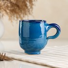 Кружка "Лазурная", керамика, бирюзовая, 250 мл, 1 сорт, Иран - фото 49603474