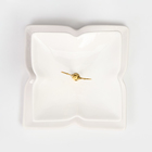 Этажерка 2-х ярусная "Обелиск", белая, керамика, 21х16 см, 1 сорт, Иран - фото 24198846