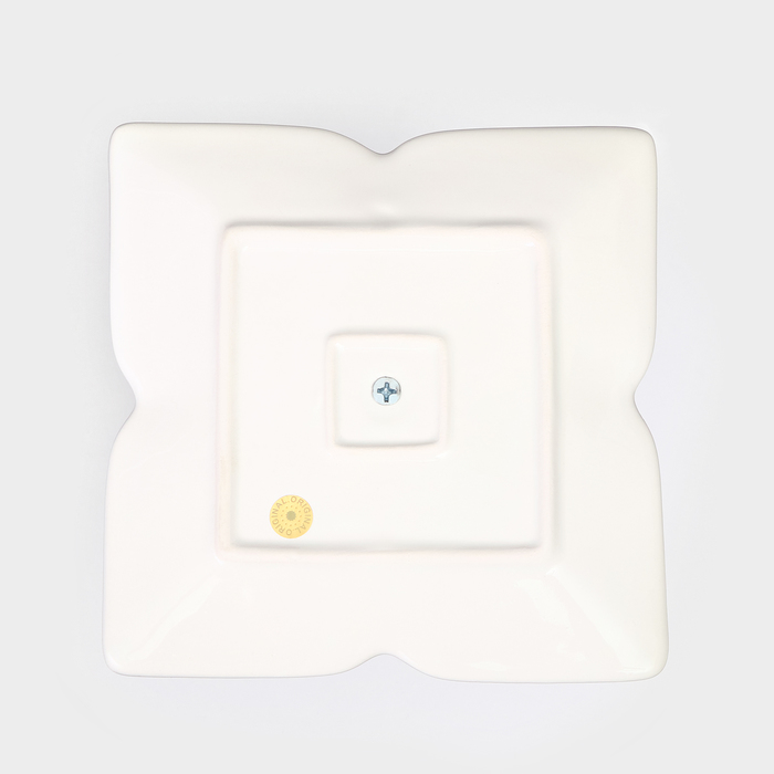 Этажерка 2-х ярусная "Обелиск", белая, керамика, 21х16 см, 1 сорт, Иран - фото 1907560809