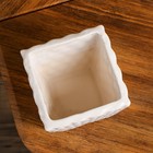 Кашпо "Сеть", без поддона, белый, керамика, 0.9 л, 1 сорт, Иран - фото 24477165