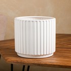 Горшок для цветов "Эрмитаж", без поддона, белый, керамика, 3.2 л, 1 сорт, Иран - фото 25574180