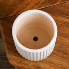 Горшок для цветов "Эрмитаж", без поддона, белый, керамика, 3.2 л, 1 сорт, Иран - фото 25574181