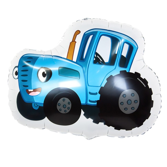 Шар фольгированный 26 фигура «Синий трактор», 1 шт. в упак.