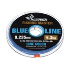 Леска монофильная ALLVEGA Fishing Master, диаметр 0.235 мм, тест 4.3 кг, 30 м, голубая - фото 10060453