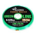 Леска монофильная ALLVEGA Fishing Master, диаметр 0.520 мм, тест 19,1 кг, 30 м, зеленая - фото 319119035