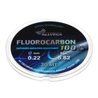 Леска монофильная ALLVEGA FX Fluorocarbon 100%, диаметр 0.22 мм, тест 5.82 кг, 30 м, прозрачная - фото 319119066